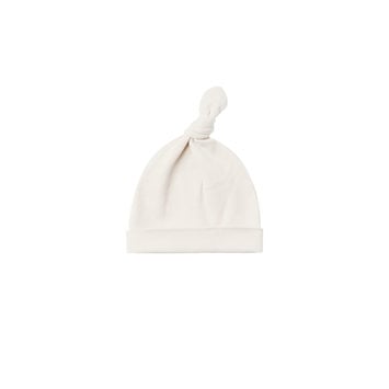 Quincy Mae - QM Quincy Mae - knotted baby hat | ivory