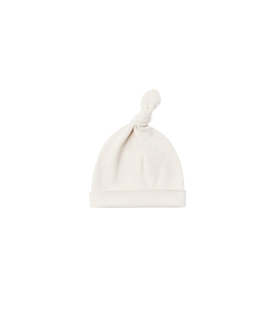 Quincy Mae - QM Quincy Mae - knotted baby hat | ivory