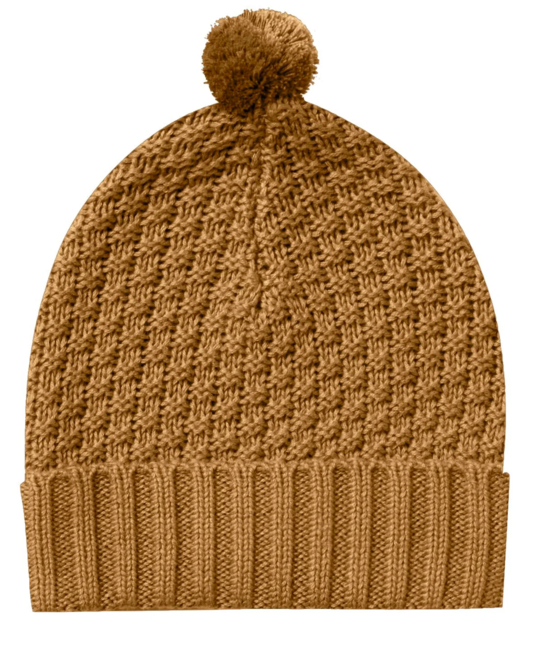 Quincy Mae - QM Quincy Mae - Knit Pom Beanie in Walnut