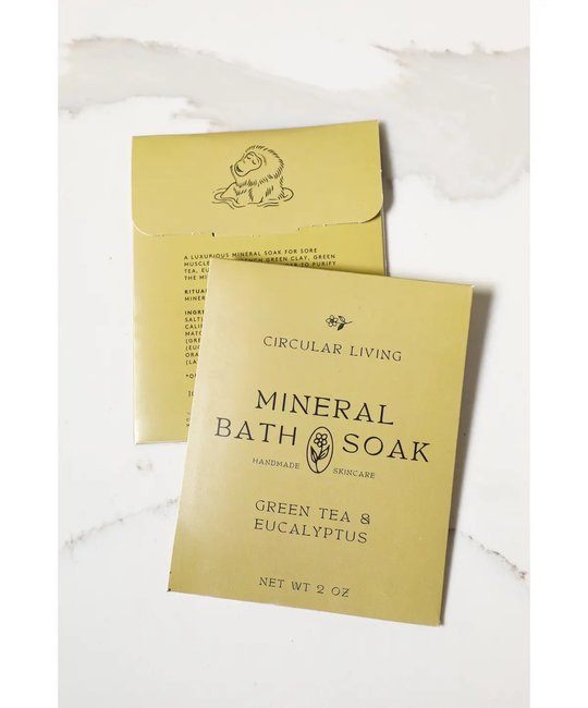 Circular Living - CL Circular Living- Mineral Bath Soak Sachet, Green Tea & Eucalyptus