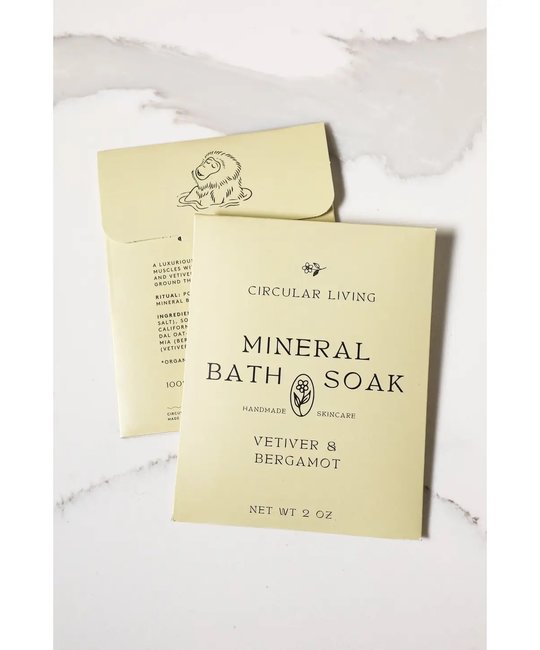 Circular Living - CL Circular Living - Mineral Bath Soak Sachet, Vetiver & Bergamot