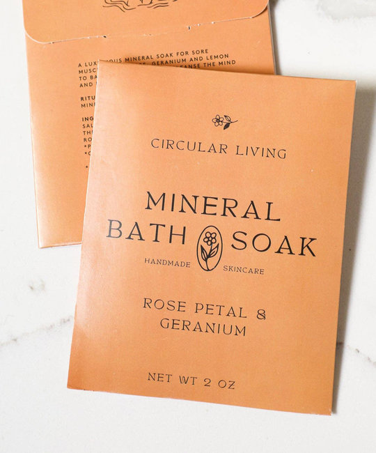 Circular Living - CL Circular Living - Mineral Bath Soak Sachet, Rose Petal & Geranium