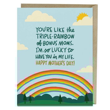 Em + Friends - EMM Triple-Rainbow Bonus Mom Mother's Day Card