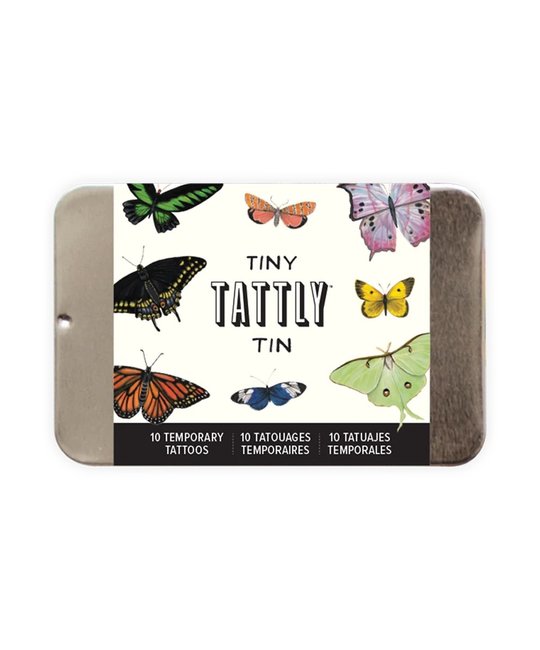 Tattly - TA Tattly - Tiny Butterfly Tattoo Tin | 10 Temporary Tattoos
