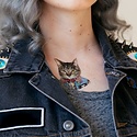 Tattly - TA Tattly - Punk Cat Tattoo | Set of 2