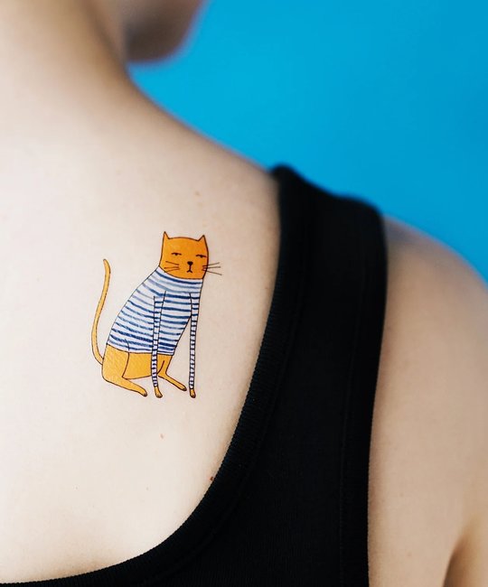 Tattly - TA Tattly - Sweater Cat Tattoo | Set of 2