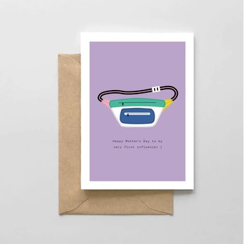 Spaghetti & Meatballs - SAM Fanny Pack First Influencer - Mother's Day Card
