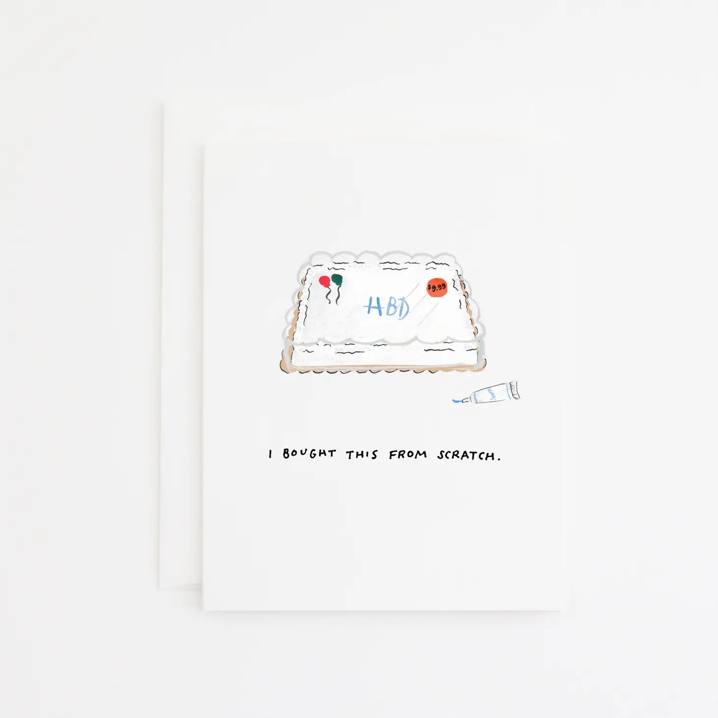 Party Sally - PSA Store Bought Cake Birthday Card