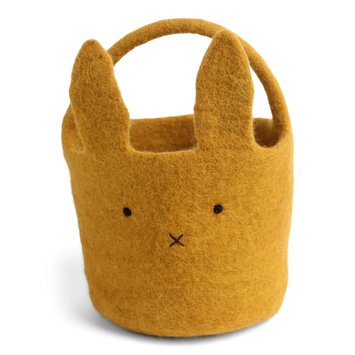 Gry & Sif - GS Gry & Sif - Felt Bunny Basket, Ochre