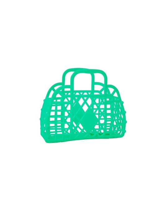 Sun Jellies Sun Jellies - Mini Retro Basket Jelly Bag, Green