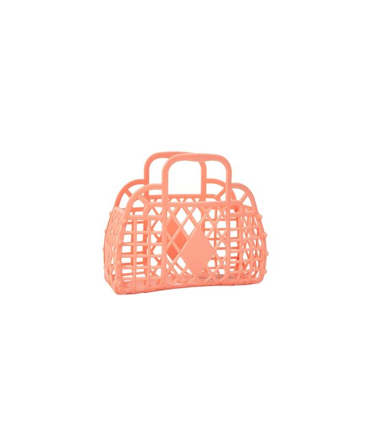 Sun Jellies Sun Jellies - Mini Retro Basket Jelly Bag, Peach