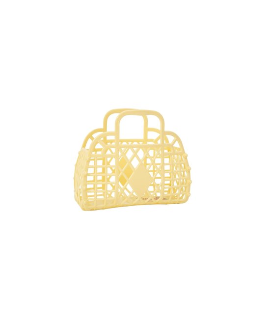 Sun Jellies Sun Jellies - Mini Retro Basket Jelly Bag, Yellow