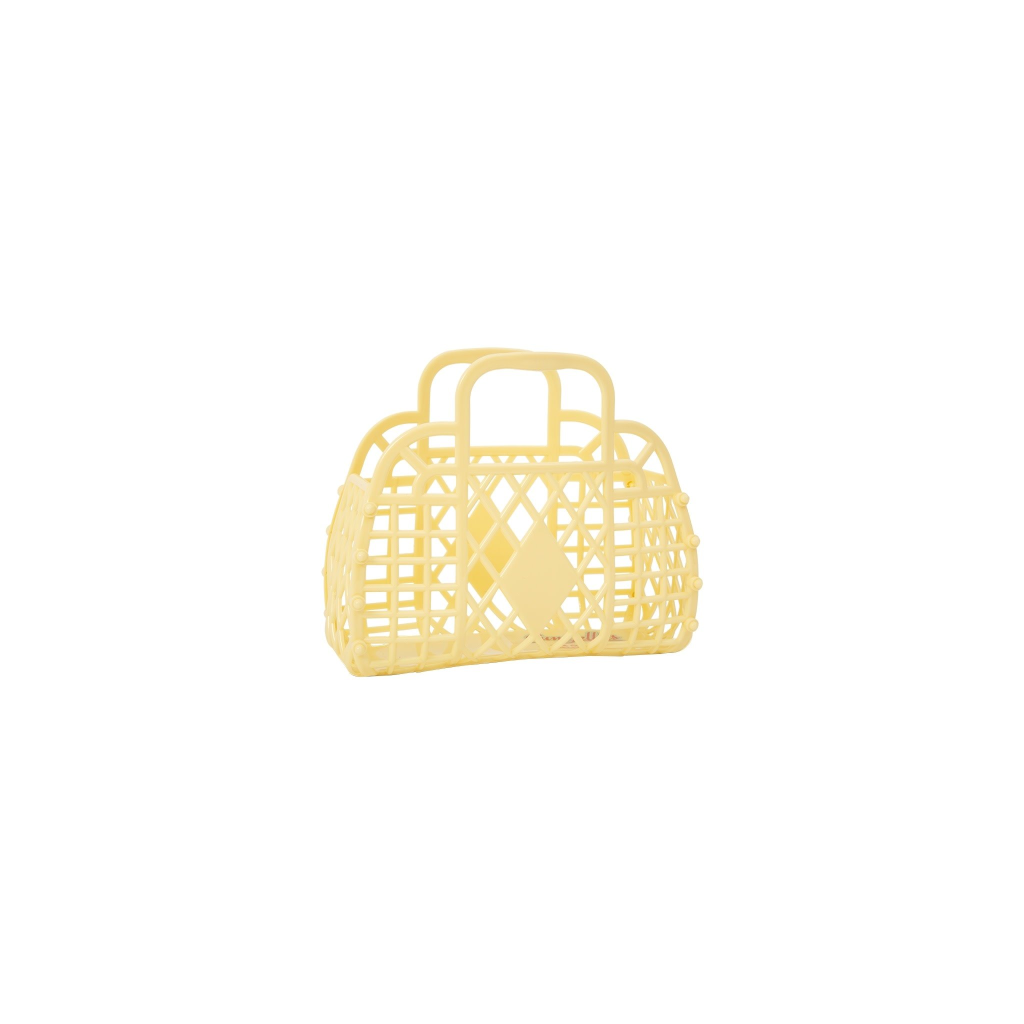 Sun Jellies Sun Jellies - Mini Retro Basket Jelly Bag, Yellow