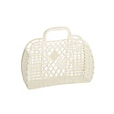 Sun Jellies Sun Jellies - Small Retro Basket Jelly Bag, Cream