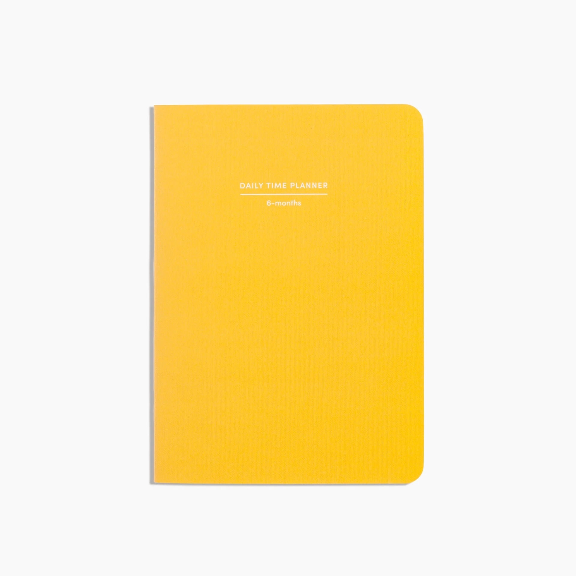 Poketo - PO Daily Undated Time Planner, Yellow | 5.75" x 8.25" | 64 Pages