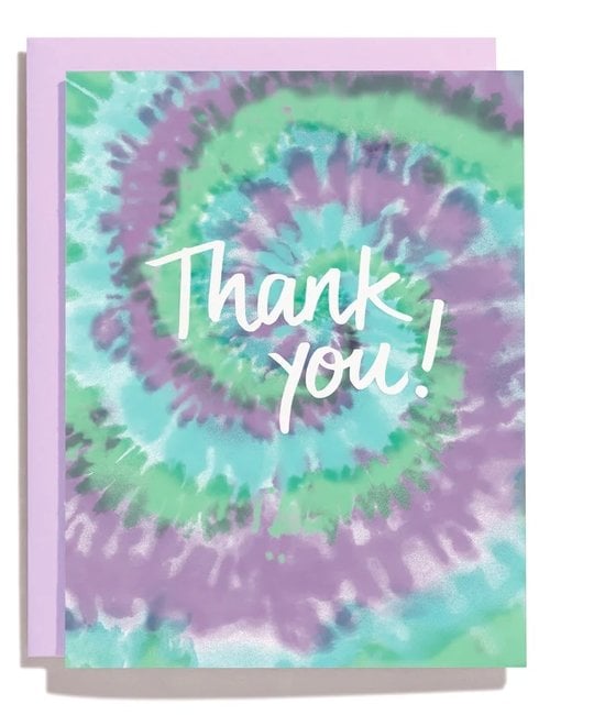 Iron Curtain Press - IC Iron Curtain Press - Tie Dye Pattern Thank You Note Set