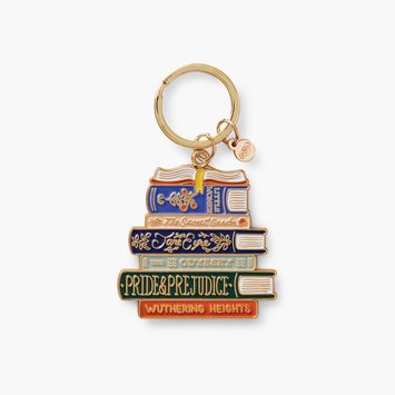 Rifle Paper Co - RP Rifle Paper Co - Book Club Enamel Keychain