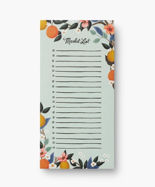Rifle Paper Co - RP Rifle Paper Co -  Citrus Grove Market Notepad | 65 Tear-Off Pages