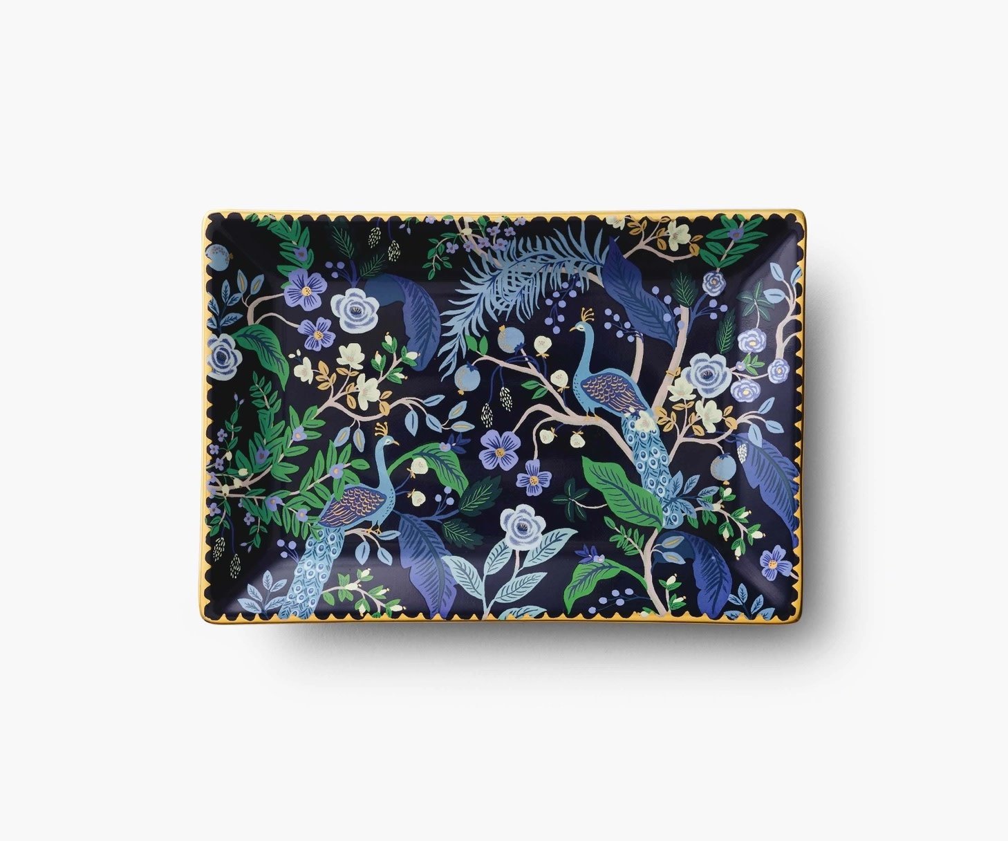 Rifle Paper Co - RP Rifle Paper Co -  Peacock Catchall Tray | Porcelain