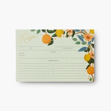 Rifle Paper Co - RP Rifle Paper Co - Citrus Grove Recipe Cards | Set of 12