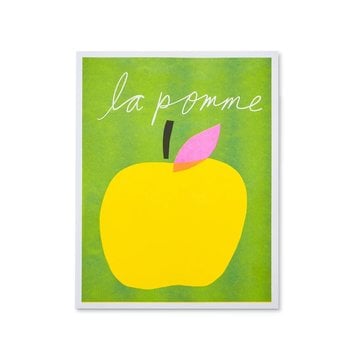 Ampersand Design Studio - ADS La Pomme Risograph Print, 11" x 14" (Apple)