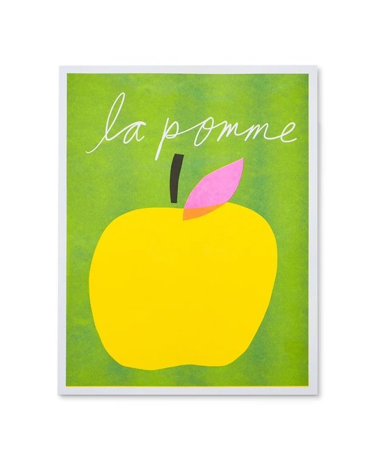 Ampersand Design Studio - ADS La Pomme Risograph Print, 11" x 14" (Apple)