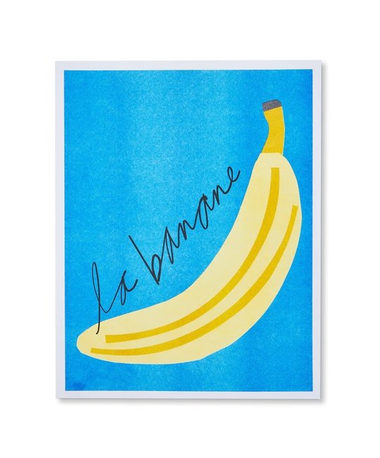 Ampersand Design Studio - ADS La Banane Risograph Print, 11" x 14" (Banana)