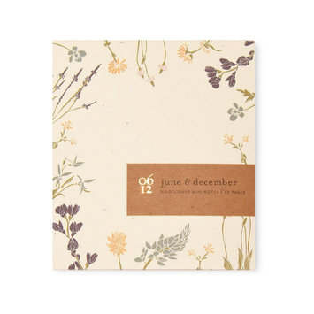 June and December - JD Wildflower Mini Notes Notepad