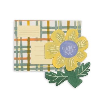 Small Adventure - SMA Die Cut Flower Thank You Card