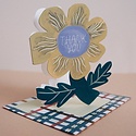 Small Adventure - SMA Die Cut Flower Thank You Card