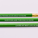 Sapling Press - SAP Maine State Pencil Set, Green + Natural