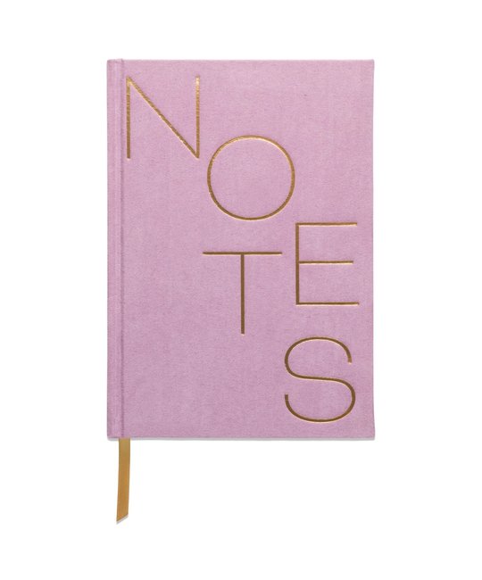 Designworks Ink - DI Lilac Notes Suede Lined Notebook