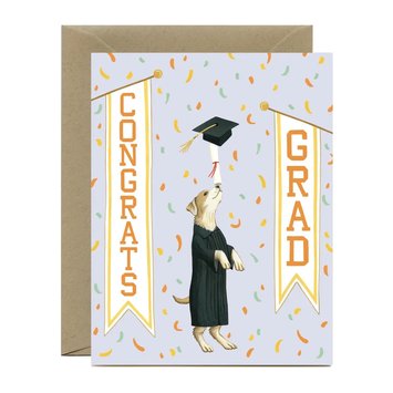 Yeppie Paper - YP Balancing Dog Graduation Card