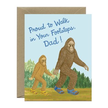 Yeppie Paper - YP Bigfoot Dad Father's Day Card