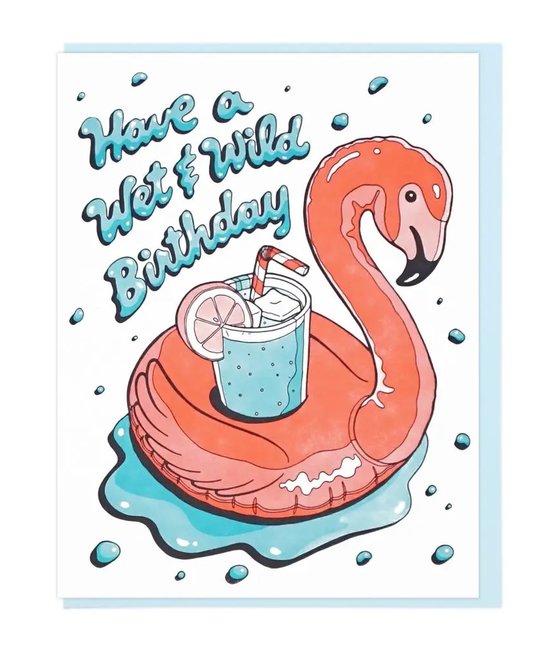 Lucky Horse Press - LHP Wet & Wild Birthday Card