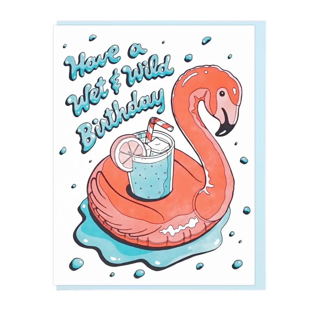 Lucky Horse Press - LHP Wet & Wild Birthday Card