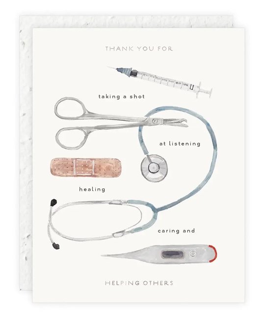 Seedlings - SED Helping Others Medical Thank You Card