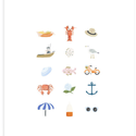 Rifle Paper Co - RP Rifle Paper Co - New England Things Print, 8 x 10 inch