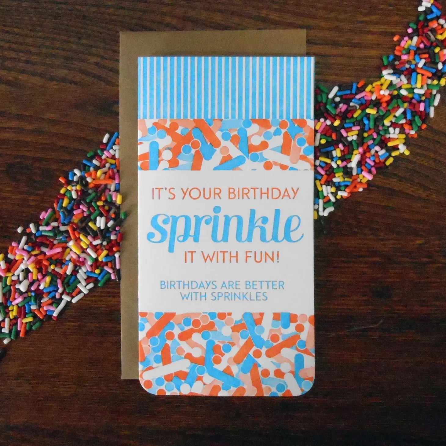 A. Favorite - AF Birthday Sprinkles Card