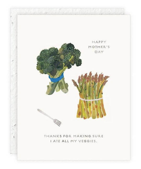 Seedlings - SED Eat Your Veggies, Mother's Day Card