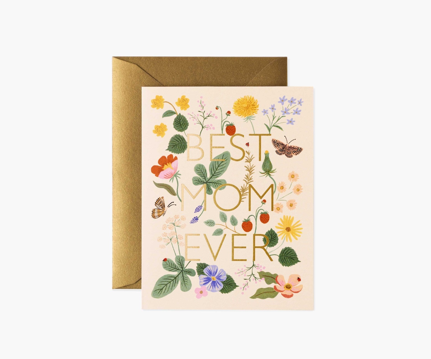 Rifle Paper Co - RP Best Mom Ever Strawberry Fields Card