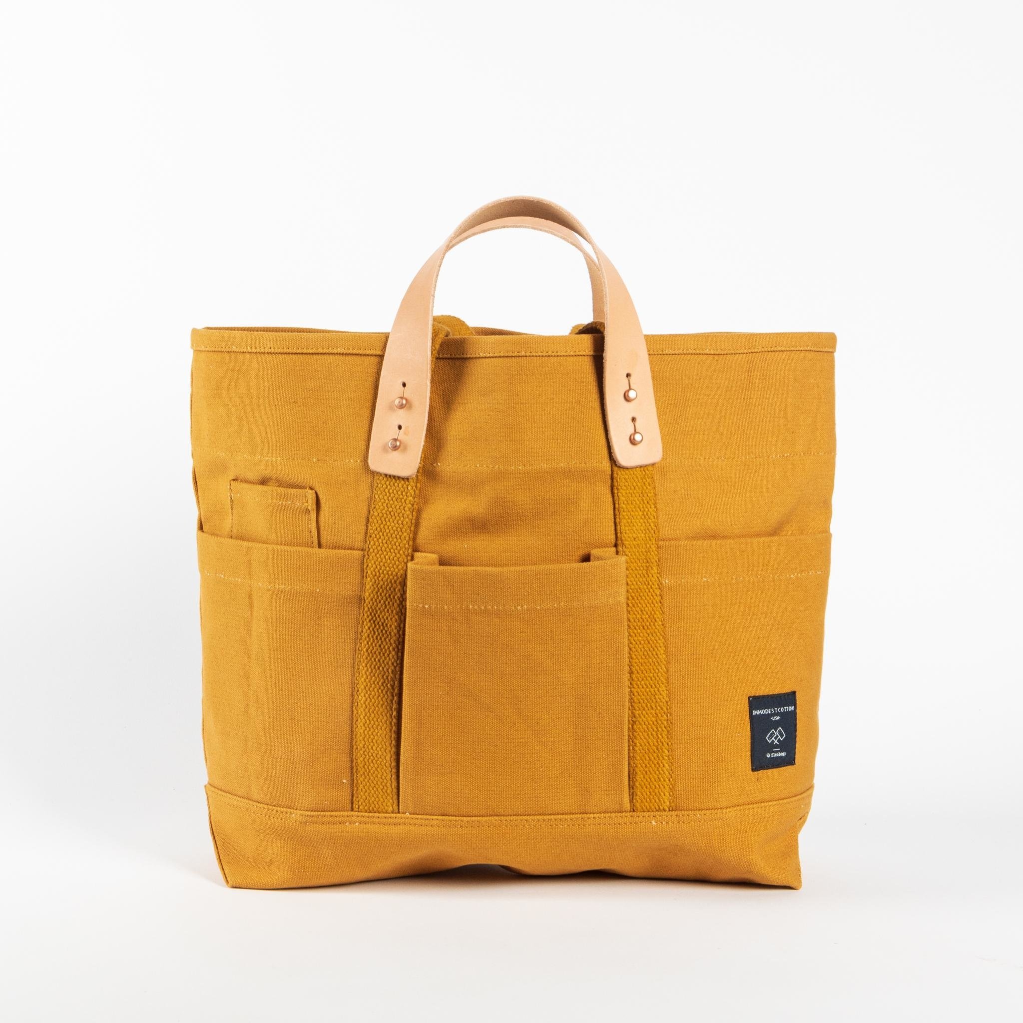 IMMODEST COTTON - Construction Tote in Mustard Seed