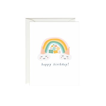 Paula & Waffle - PAW Rainbow Birthday Card