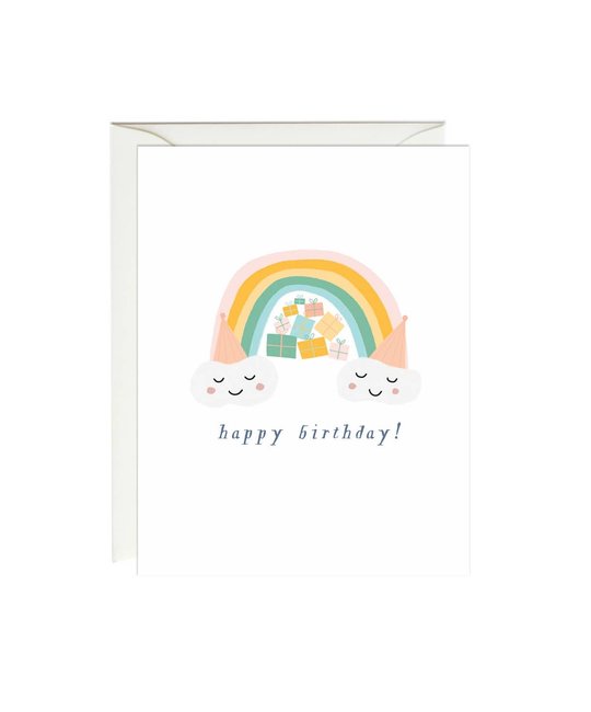 Paula & Waffle - PAW Rainbow Birthday Card
