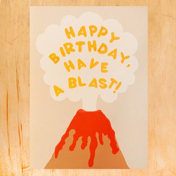 Gold Teeth Brooklyn - GTB Birthday Blast Volcano Card