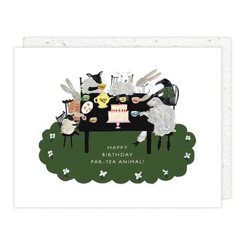 Seedlings - SED SEDGCBI0050 - Par-Tea Animal Birthday Card