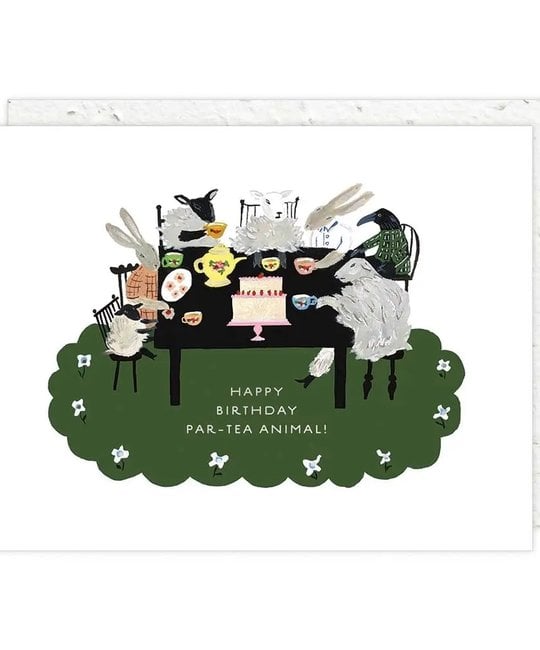 Seedlings - SED SEDGCBI0050 - Par-Tea Animal Birthday Card