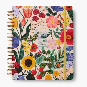 Rifle Paper Co - RP Rifle Paper Co - 2024 Blossom 17-Month Hardcover Spiral Planner