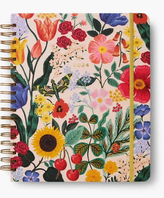 Rifle Paper Co - RP Rifle Paper Co- 2024 Blossom 17-Month Hardcover Spiral Planner