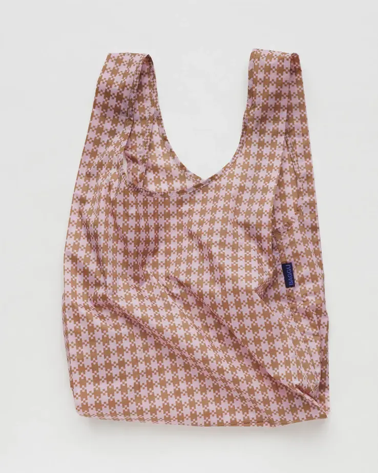 Baggu - BA Rose Pixel Gingham Standard Baggu Reusable Bag